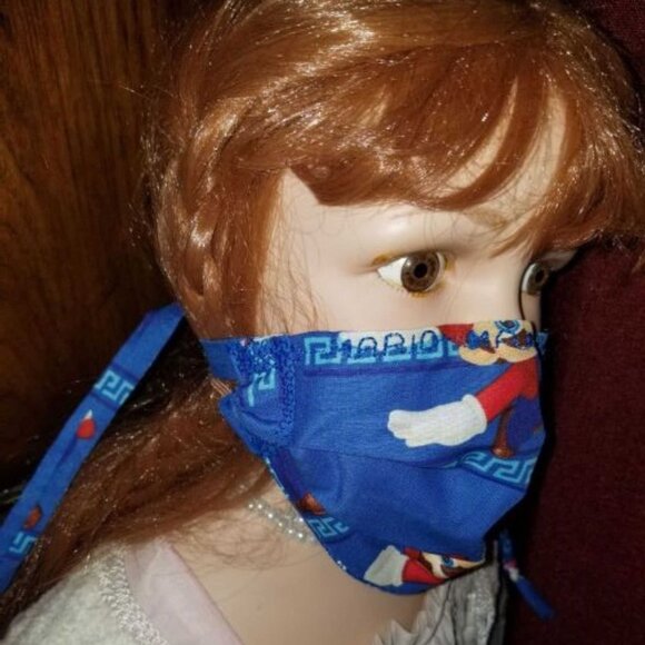 Kid Size Mask w/ Silver & Copper Filters- Mario - Picture 2 of 7